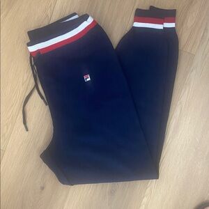Fila Navy Frankie knit joggers EUC